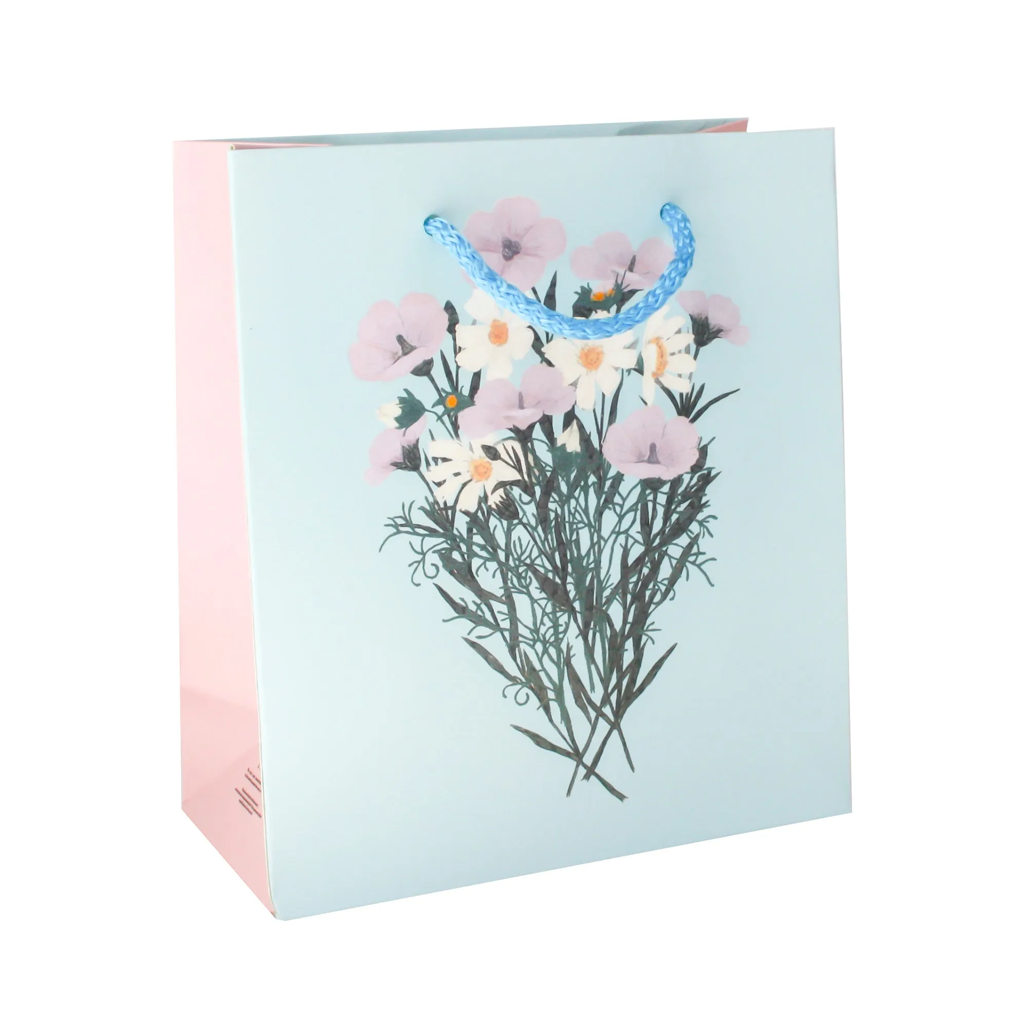 Elegant Floral Gift Bags - Set Of 4 Assorted Colours (Sizes Available)