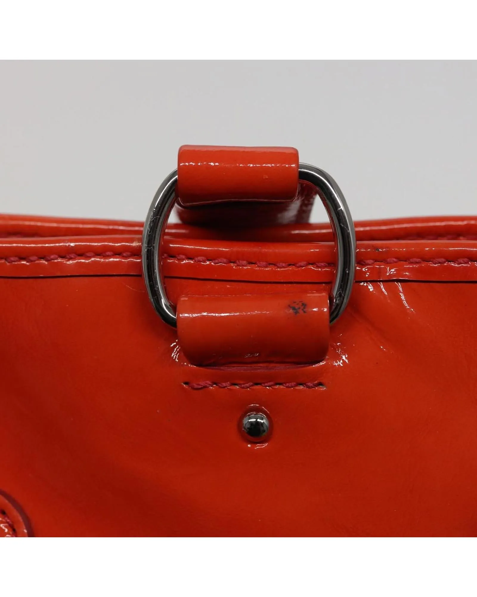 Enamel Hand Bag with Top Handle and Spacious Interior