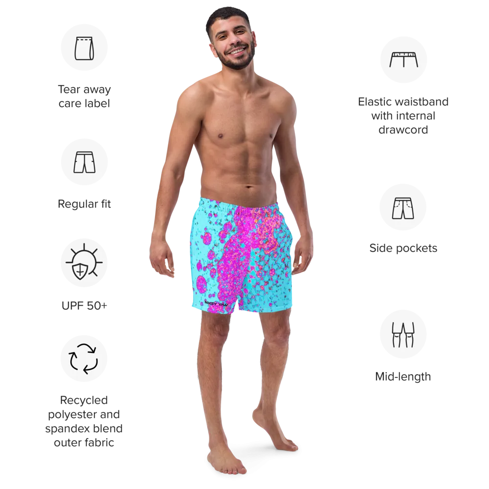 Evaporate Paint Splatter Men's Swim Trunks