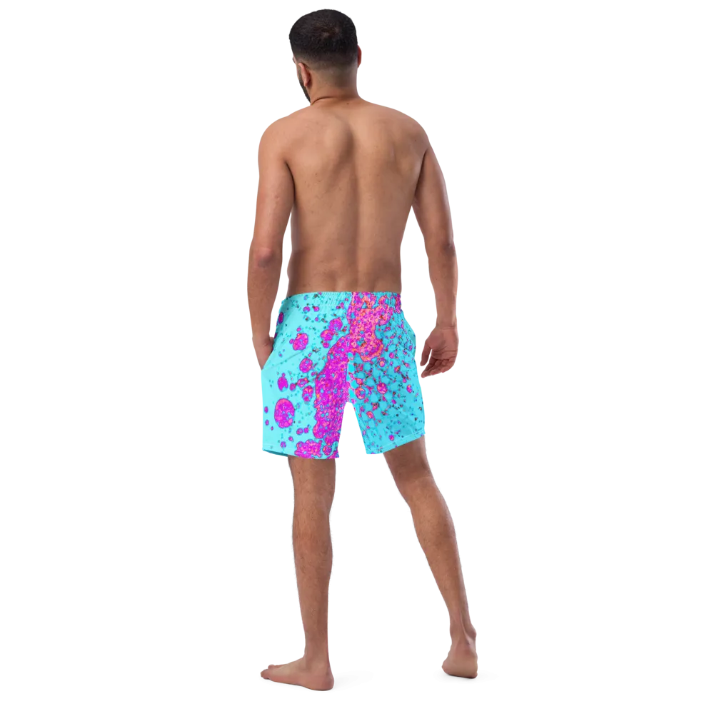 Evaporate Paint Splatter Men's Swim Trunks