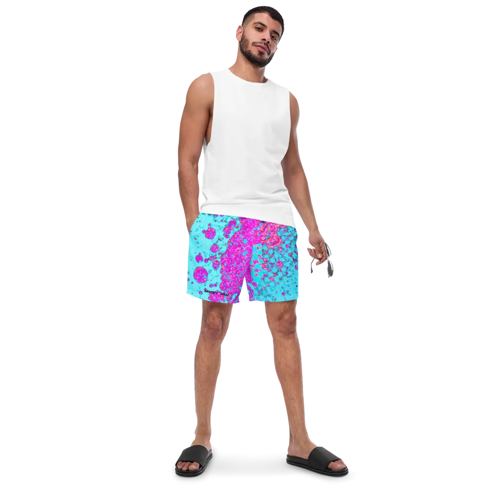 Evaporate Paint Splatter Men's Swim Trunks