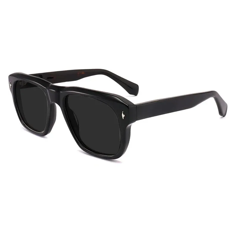 Gatenac Unisex Full Rim Square Polarized Acetate Sunglasses Mo16