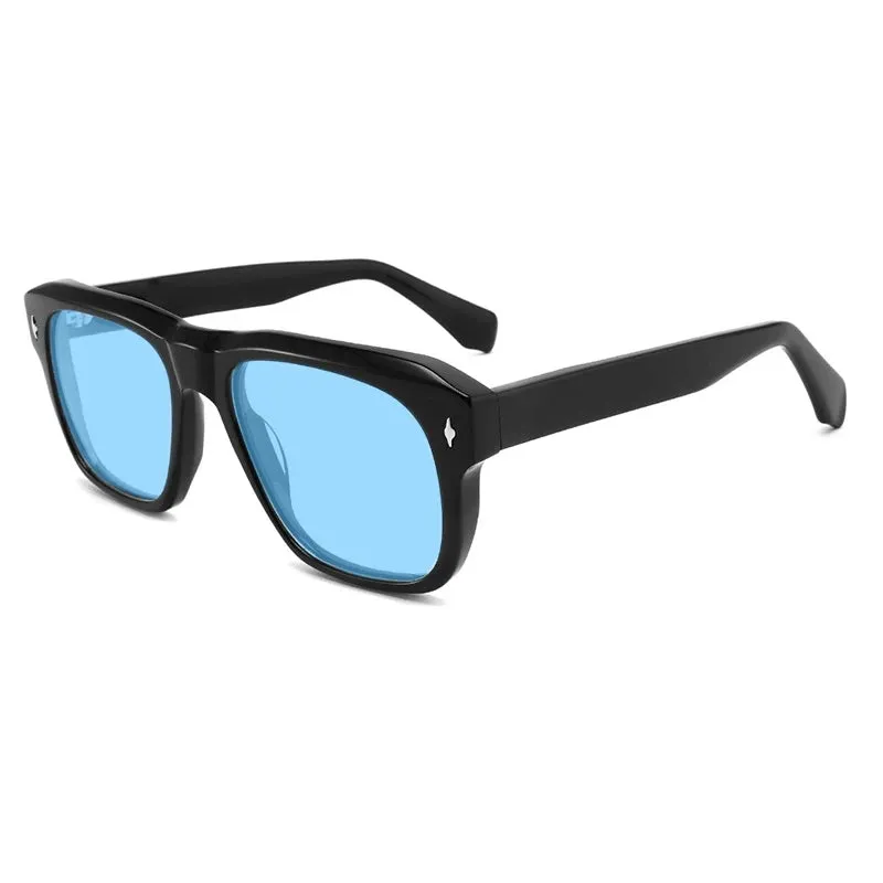 Gatenac Unisex Full Rim Square Polarized Acetate Sunglasses Mo16