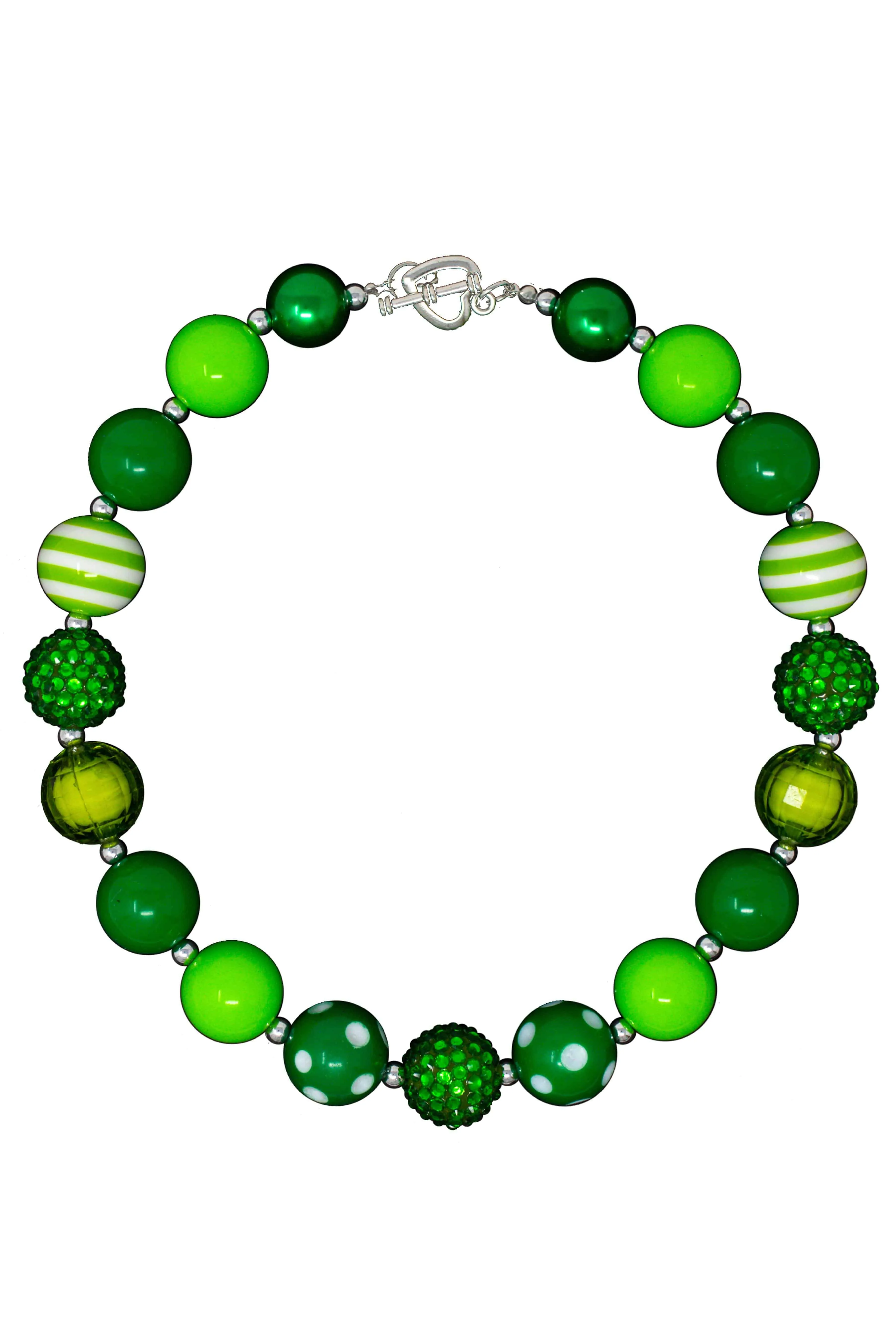 Glitter Green Necklace