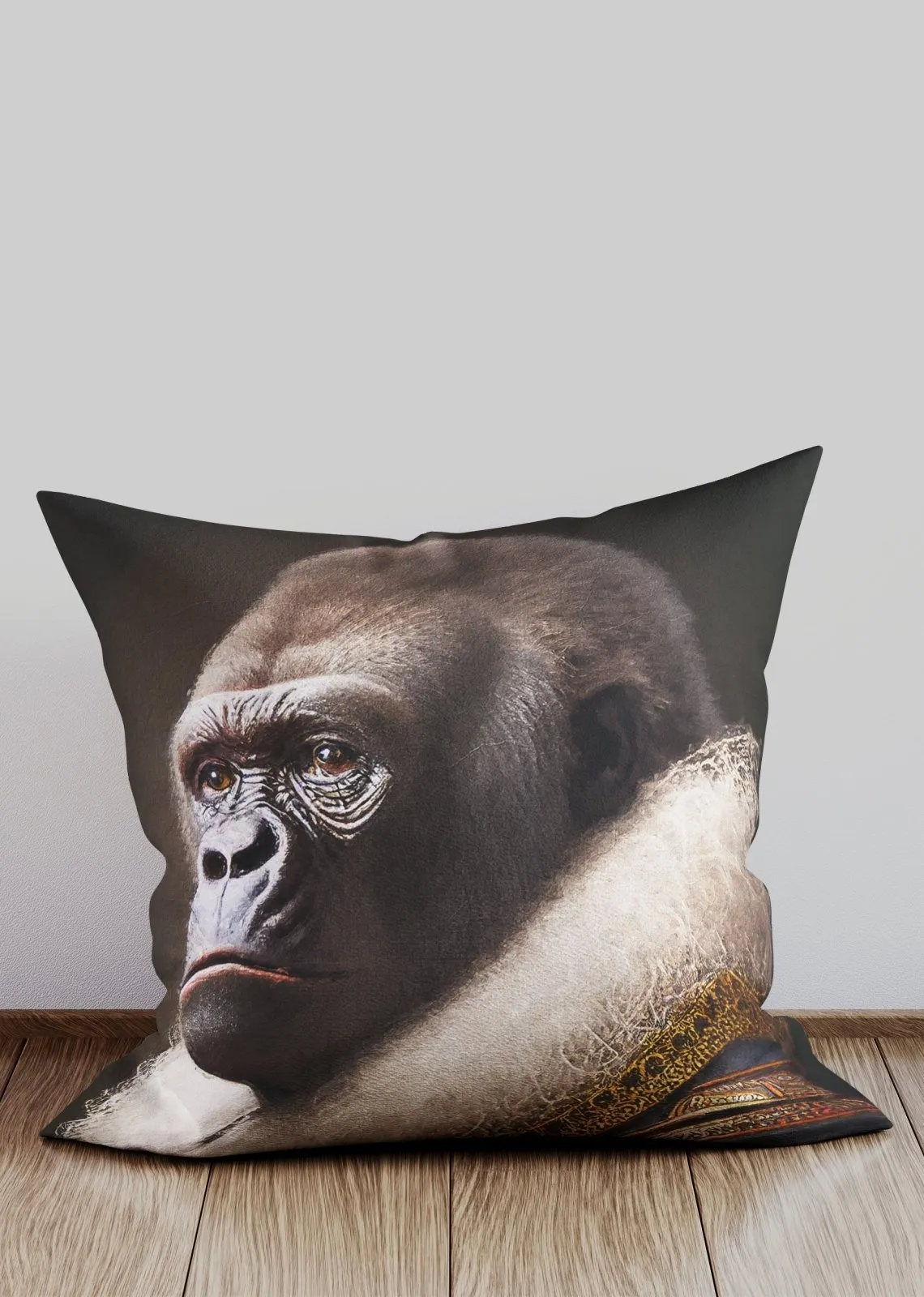 Gorilla Animal Portrait Cushion