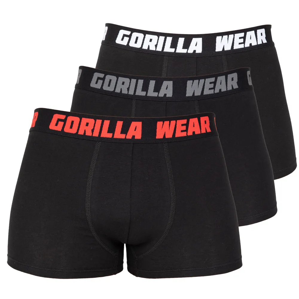 Gorilla Wear Boxer Shorts 3-Pack - Black