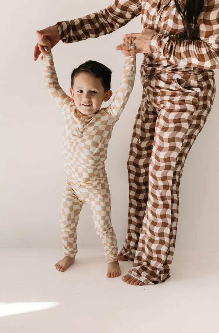 Groovy Gingham 🪩| Women's Bamboo Pajamas