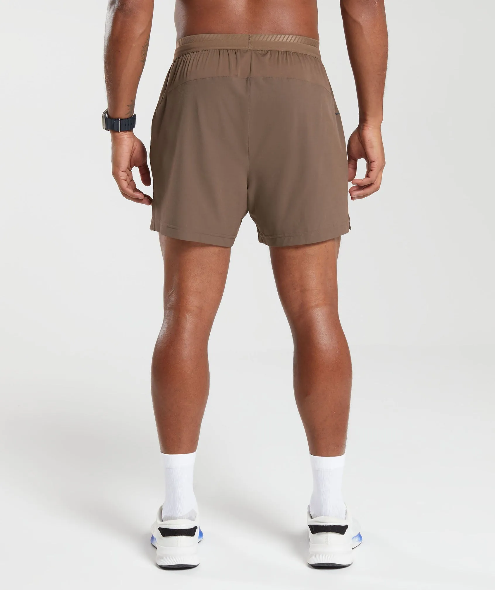 Gymshark Apex 5" Hybrid Shorts - Soft Brown