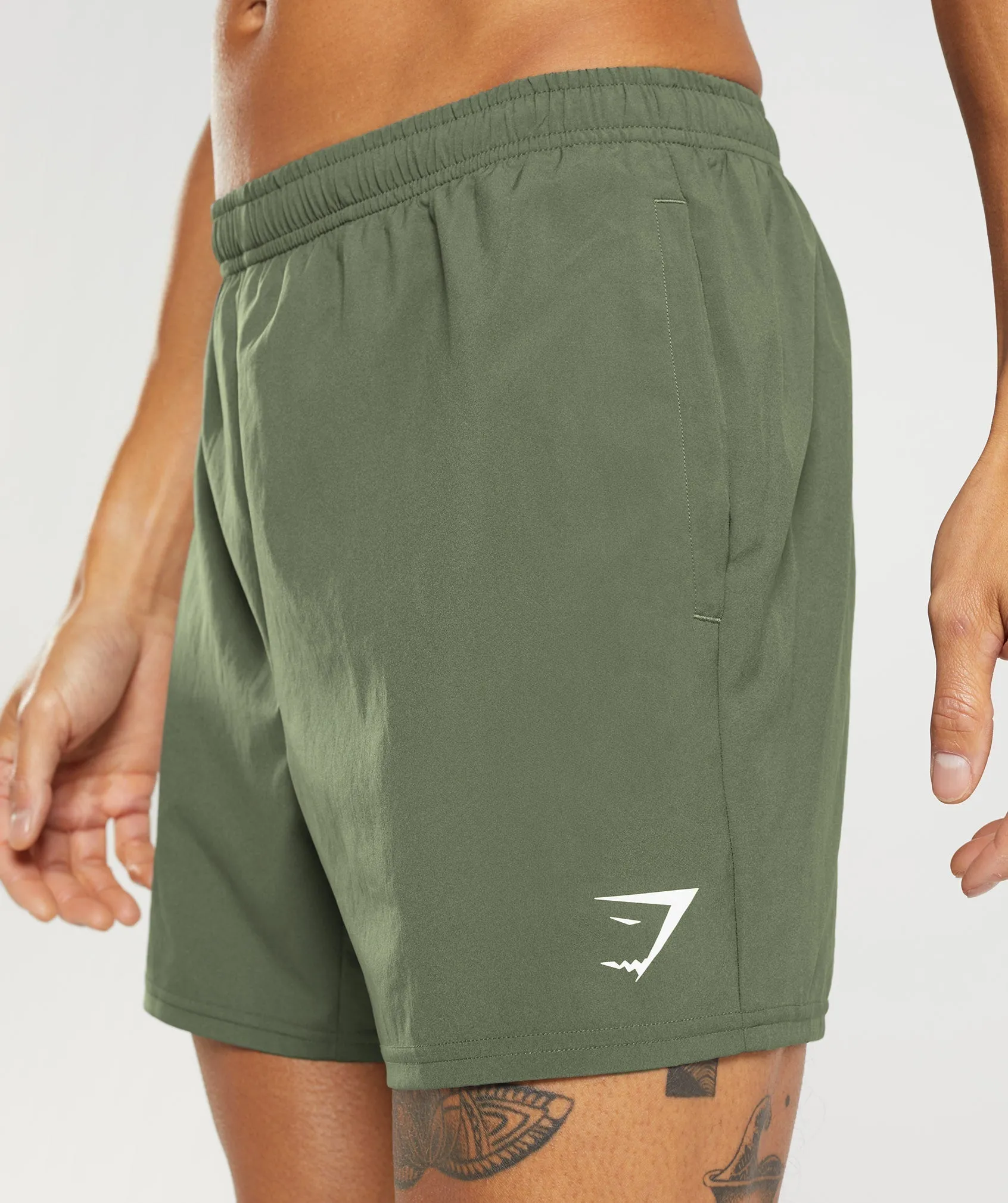 Gymshark Arrival 5" Shorts - Core Olive