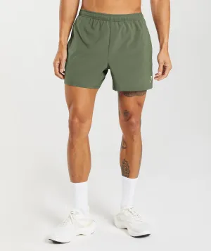 Gymshark Arrival 5" Shorts - Core Olive