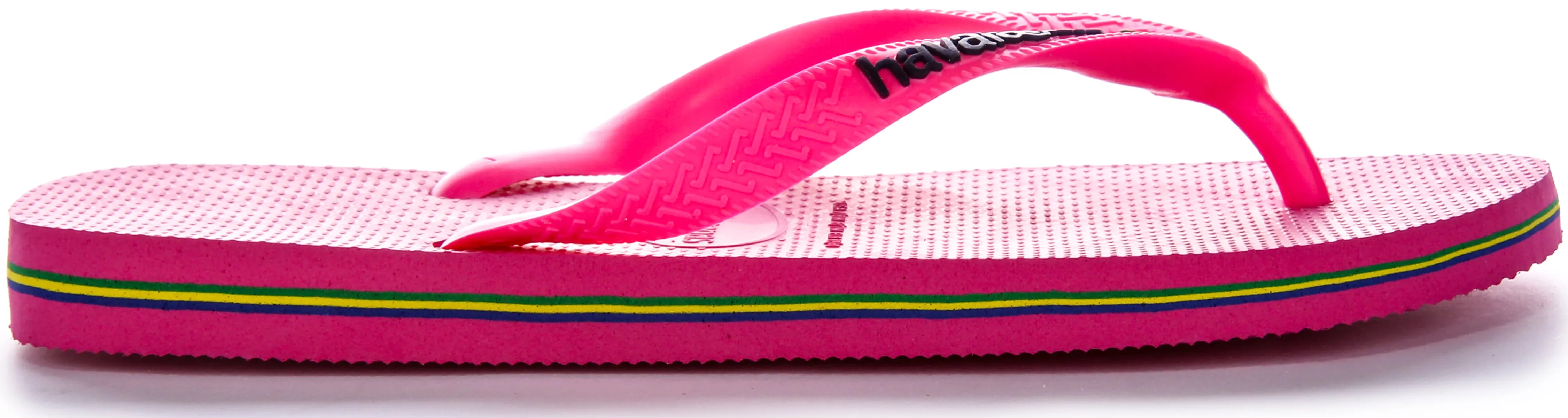 Havaianas Brasil Logo Neon In Pink For Unisex