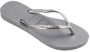 Havaianas Slim Logo Metal In Grey