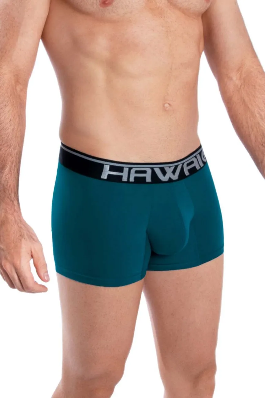 HAWAI 4986 Solid Athletic Trunks Color Petrol