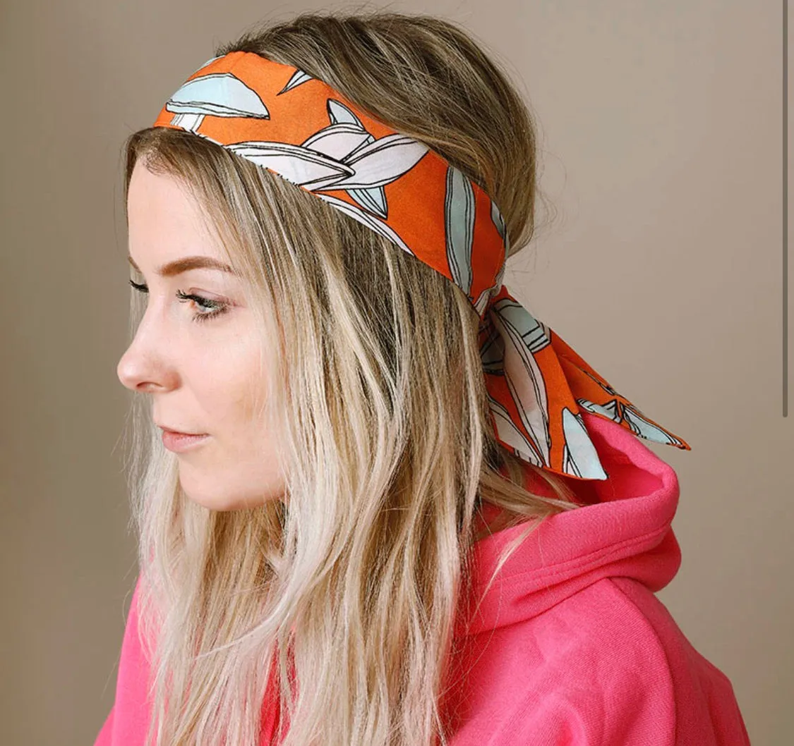 Hawaiian Knot Headband - Orange