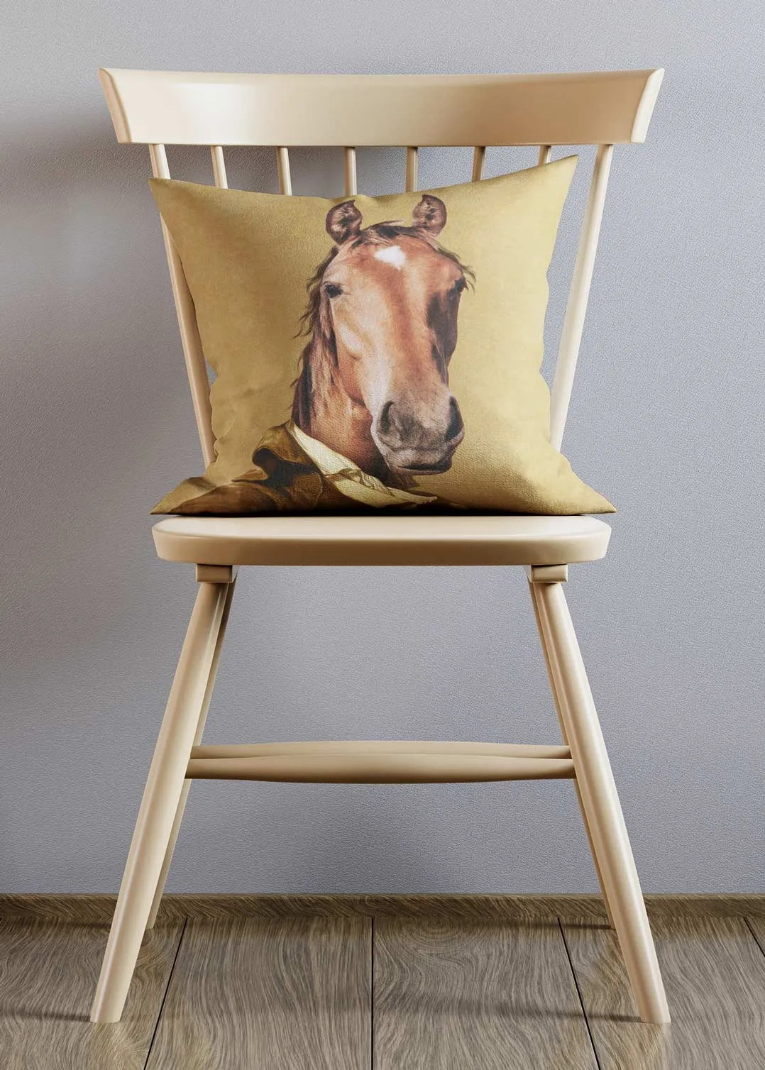 Horse Head Portrait Cushion