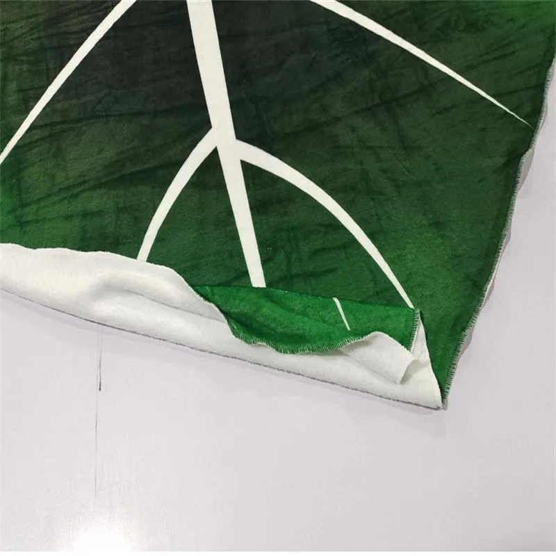 Leaf Shaped Blanket Cozy Flannel Throw Blankets for Home Sofa Bed