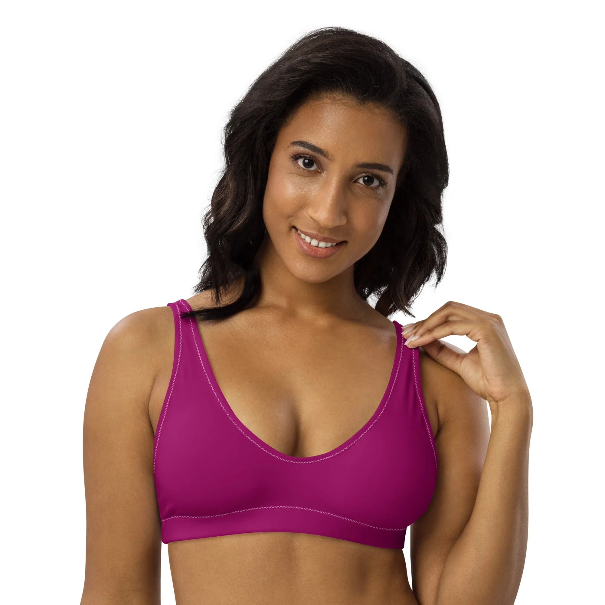 Lesbian Solid Athletic Bikini Top