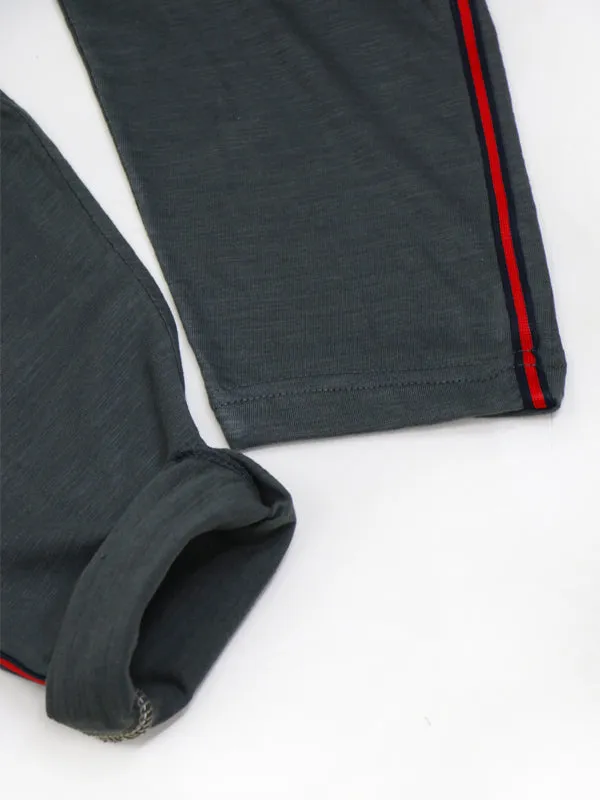 LF Boys Trouser 9Yrs - 14Yrs Jersey Plain Dark Grey