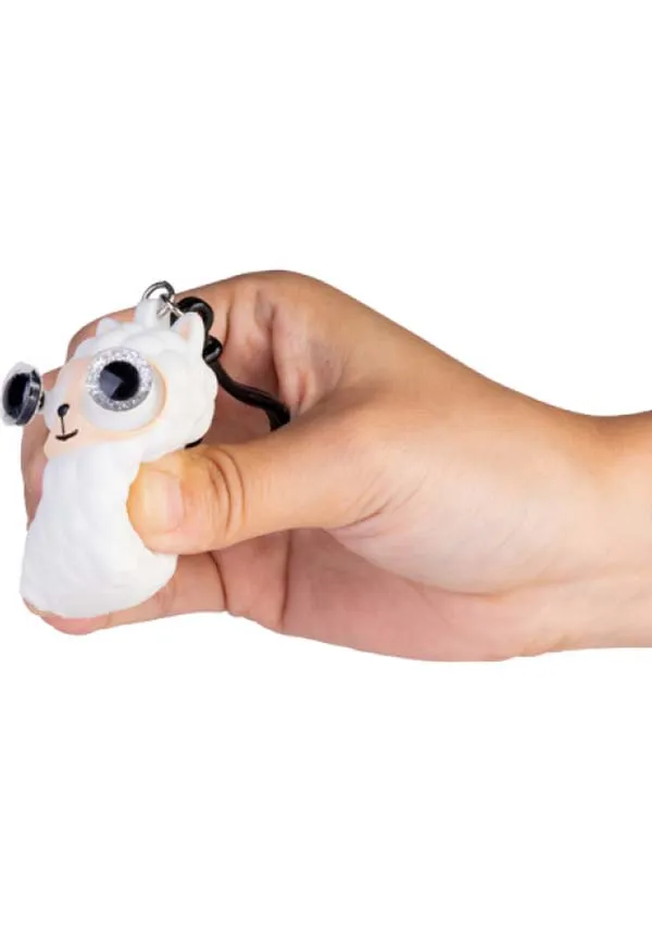 Llama Eye Popping | KEYCHAIN