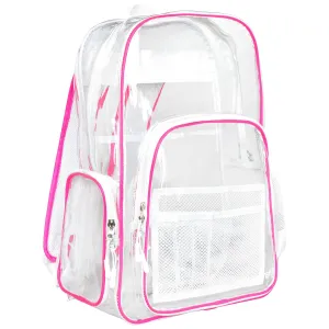 Meister All-Access Clear Backpack - Pink / White