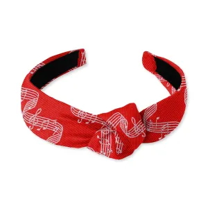 Melodious Red - Knotted Headband