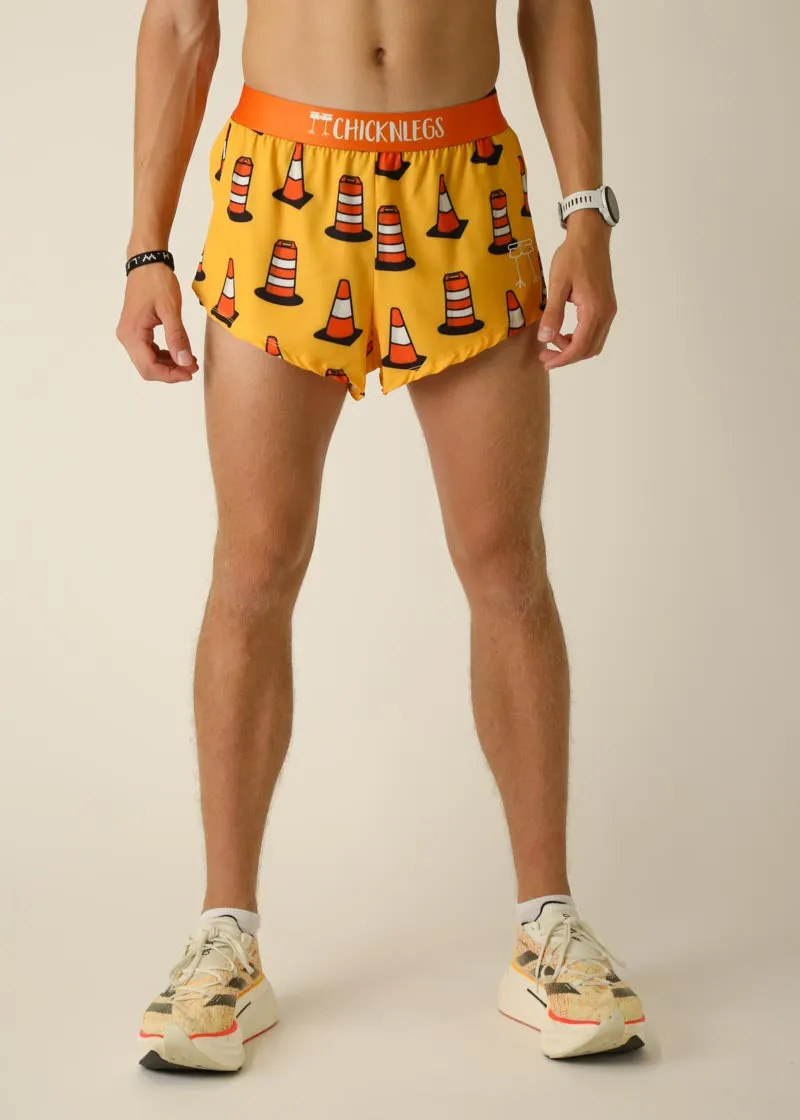 Men's Traffic Cones 2" Split Shorts