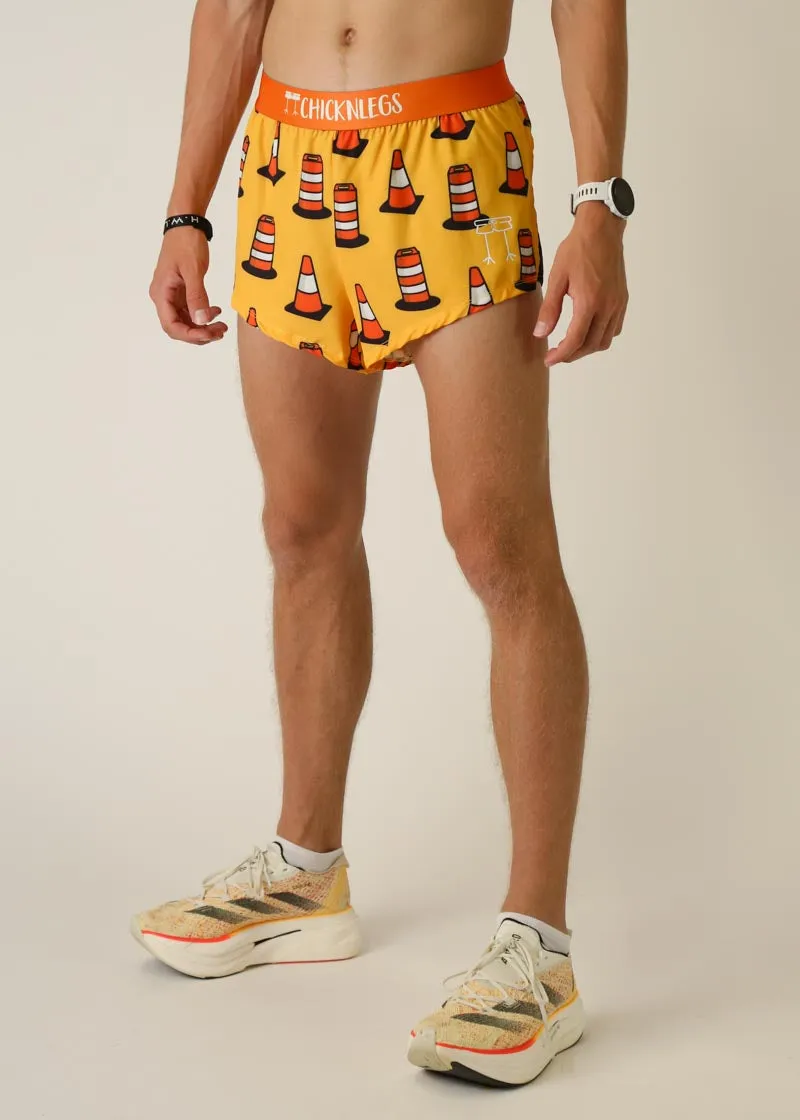 Men's Traffic Cones 2" Split Shorts