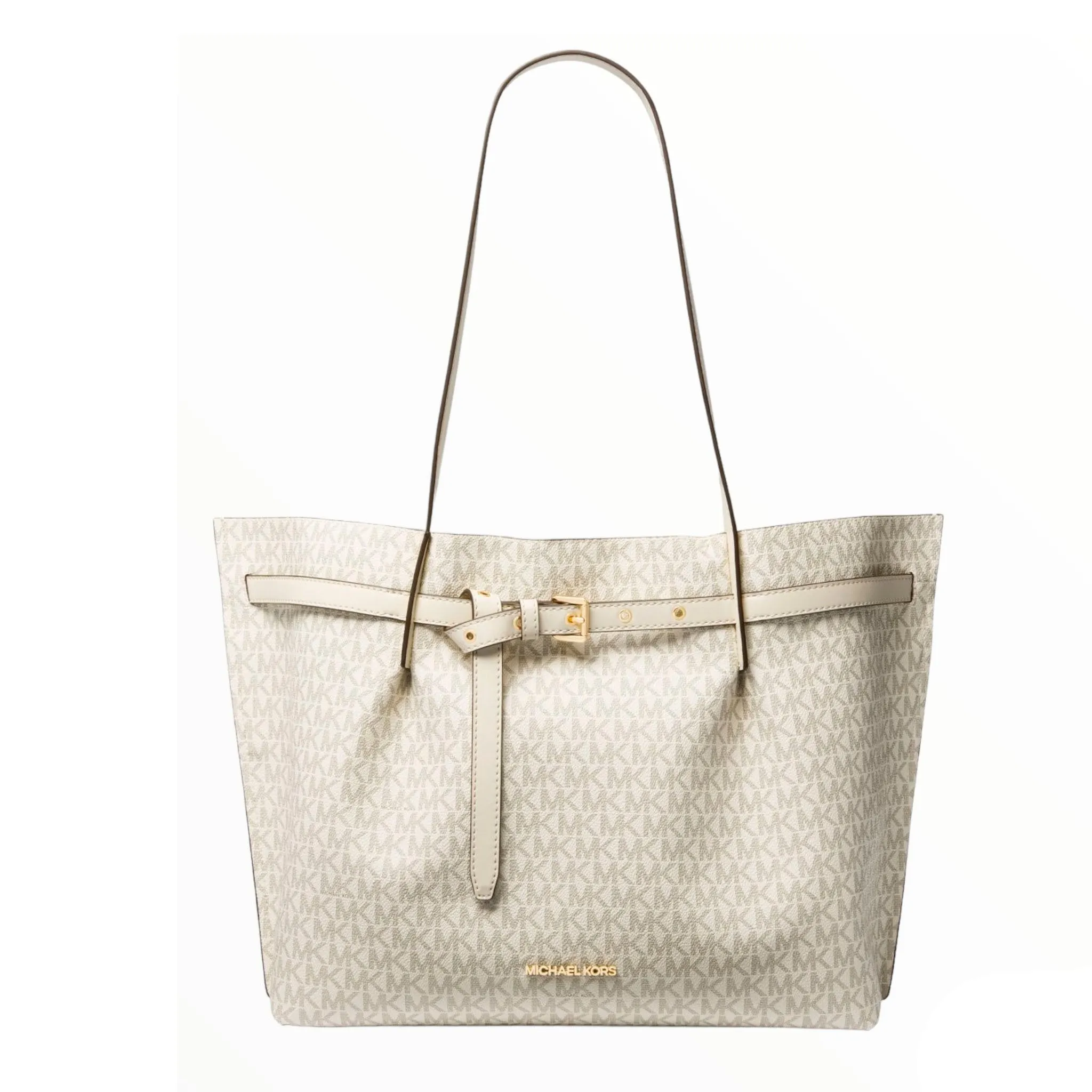 Michael Michael Kors Emilia Large Logo Tote, white