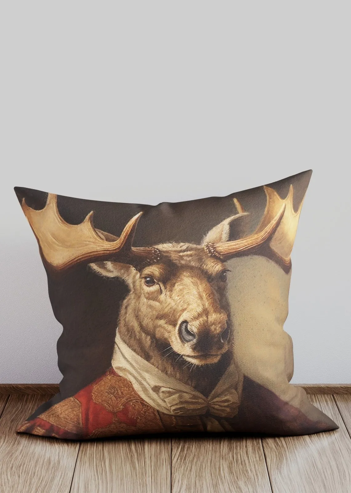 Moose Animal Portrait Cushion