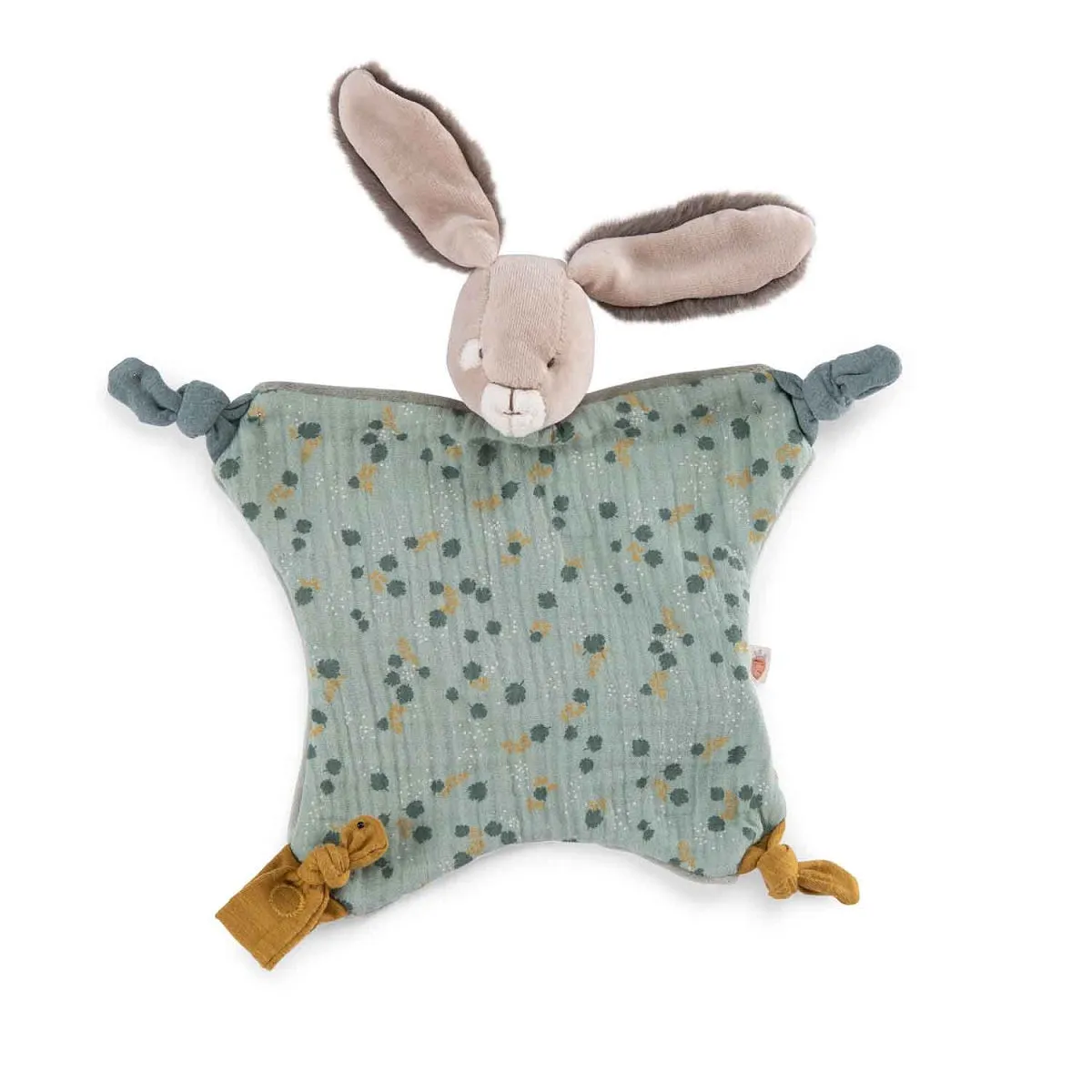 Moulin Roty trois petits lapins sage rabbit cuddle toy