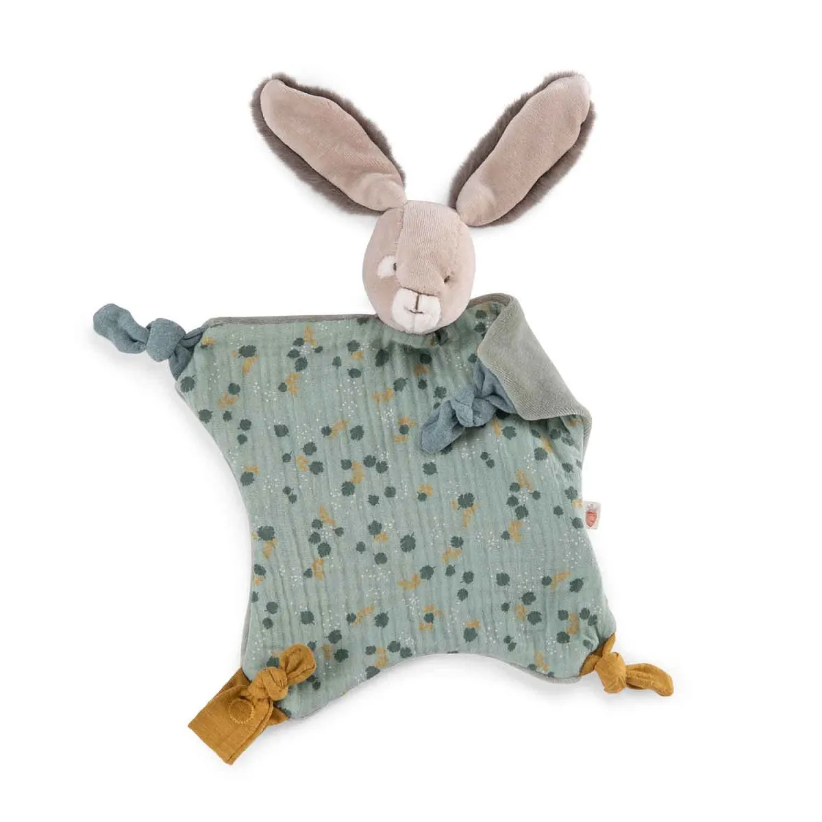 Moulin Roty trois petits lapins sage rabbit cuddle toy