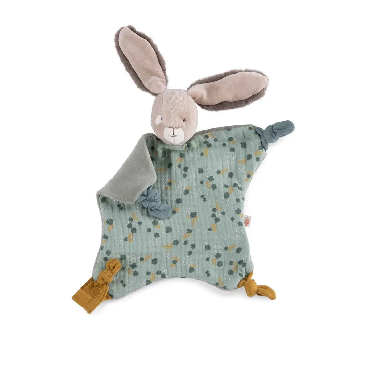 Moulin Roty trois petits lapins sage rabbit cuddle toy