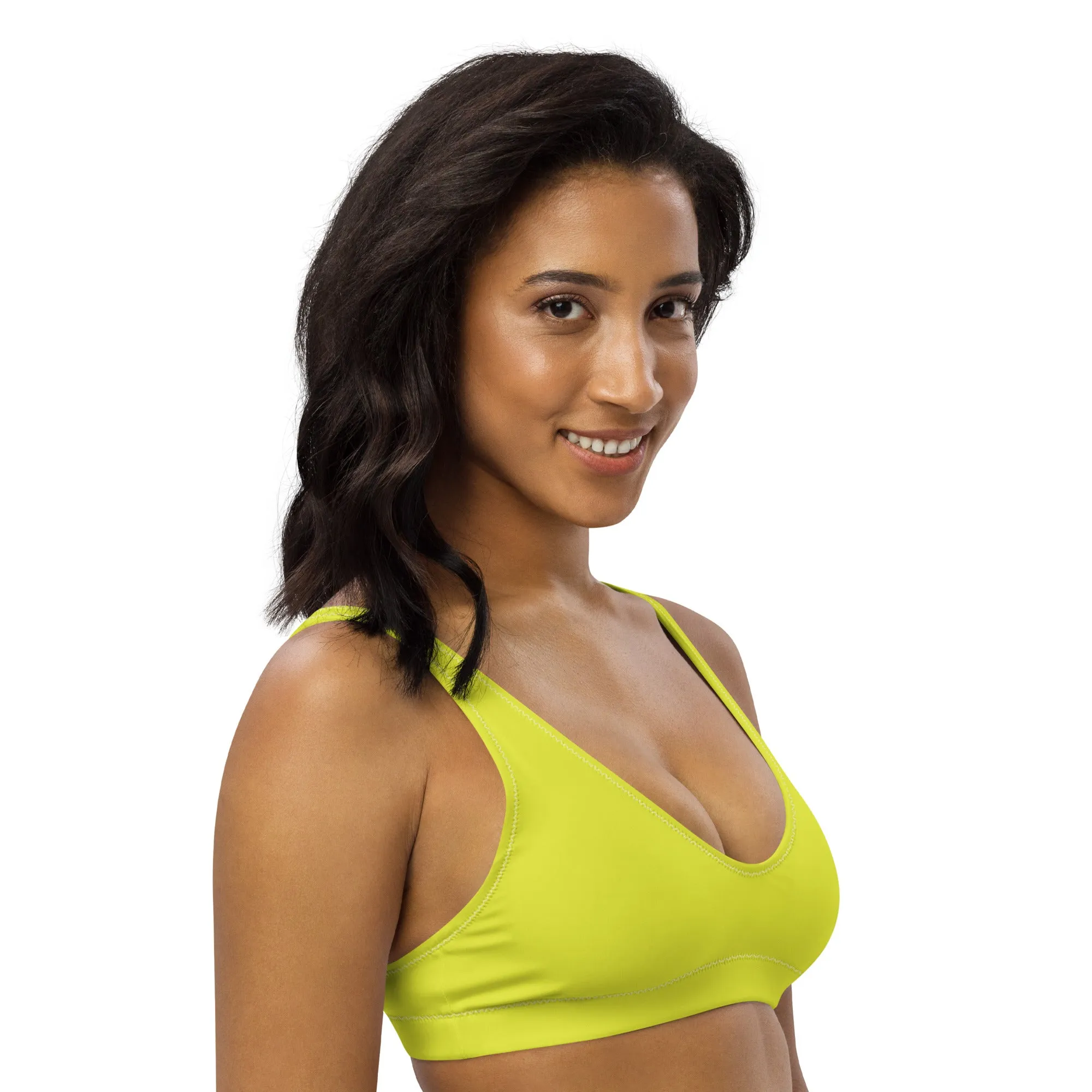 Non-Binary Solid Athletic Bikini Top