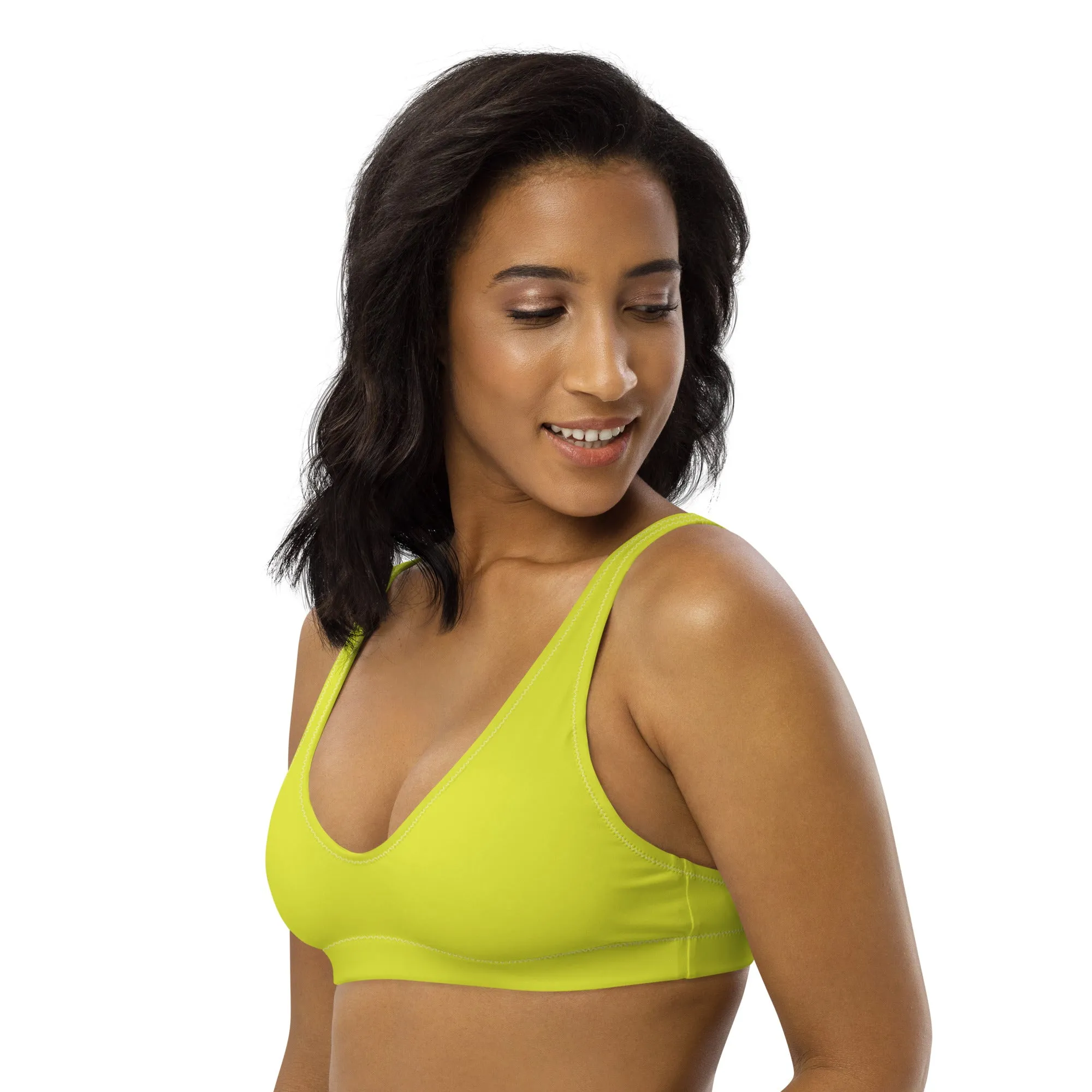 Non-Binary Solid Athletic Bikini Top