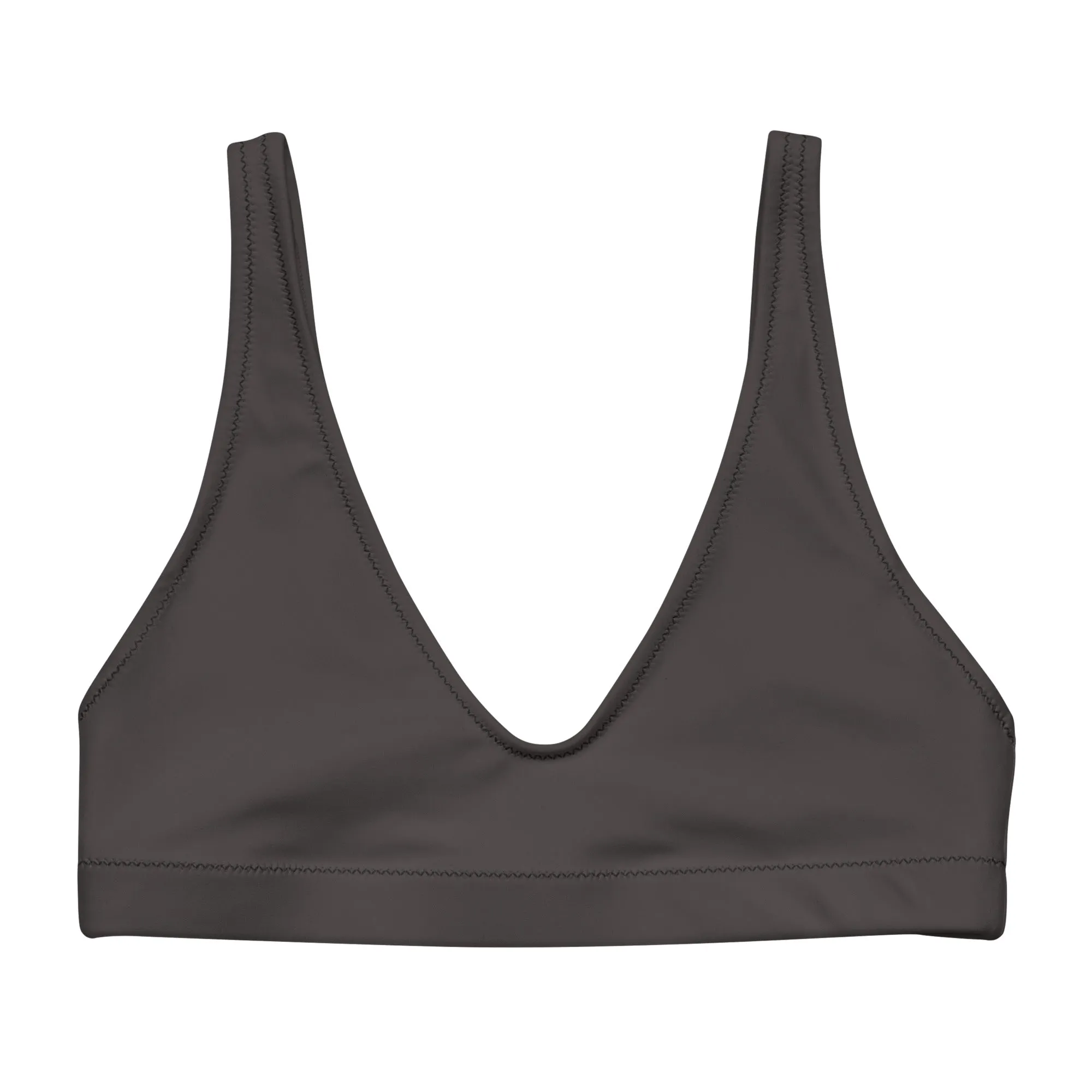 Non-Binary Solid Athletic Bikini Top