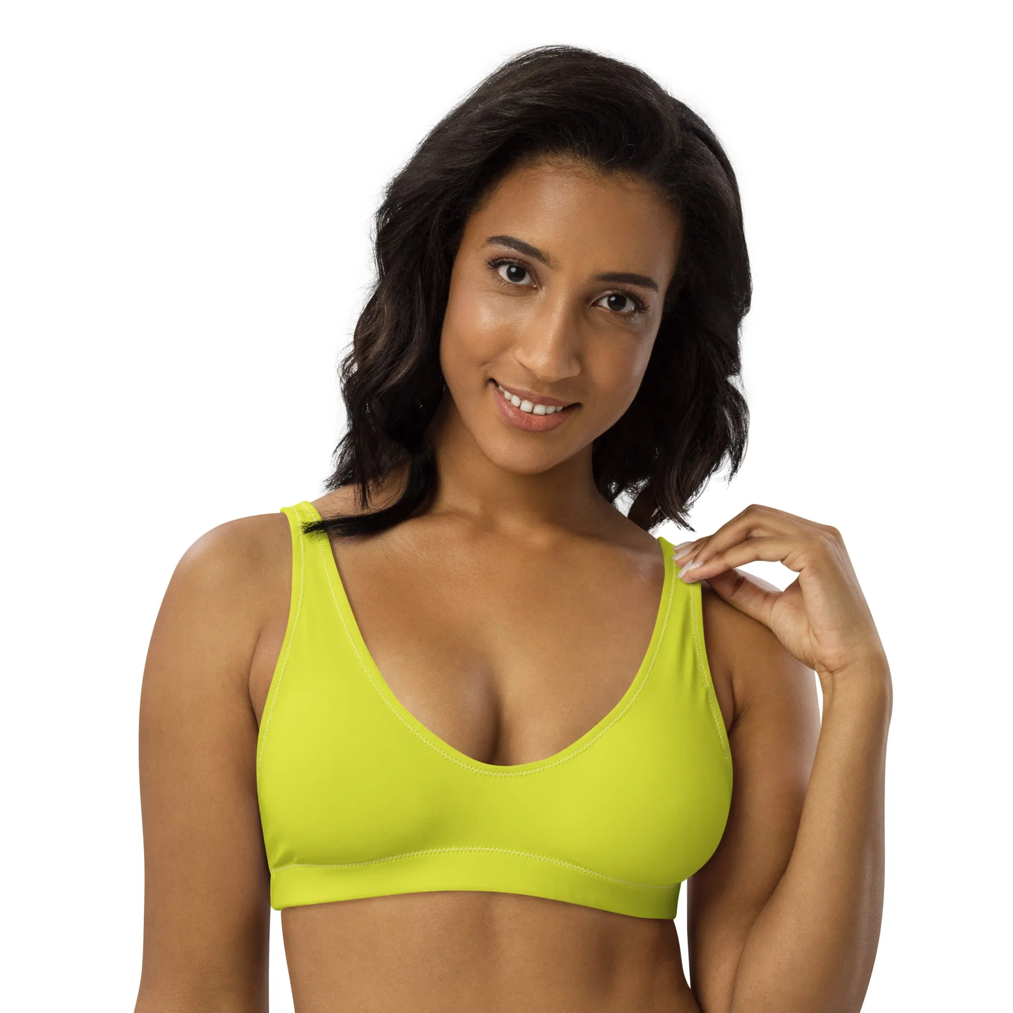 Non-Binary Solid Athletic Bikini Top