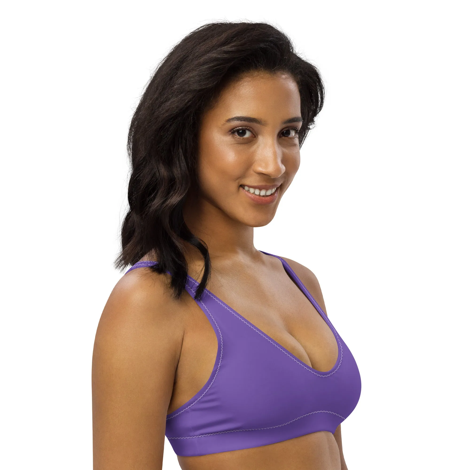 Non-Binary Solid Athletic Bikini Top