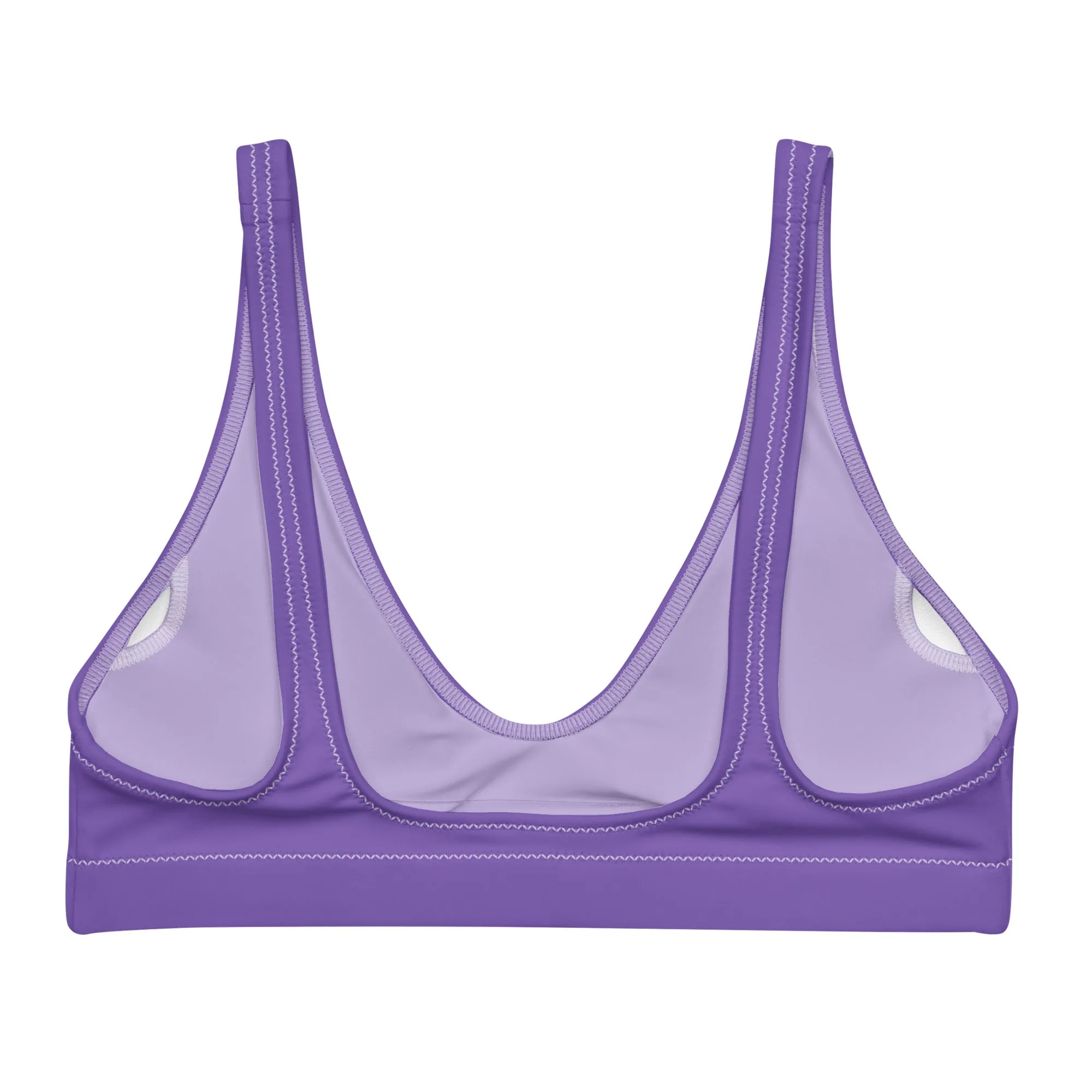 Non-Binary Solid Athletic Bikini Top