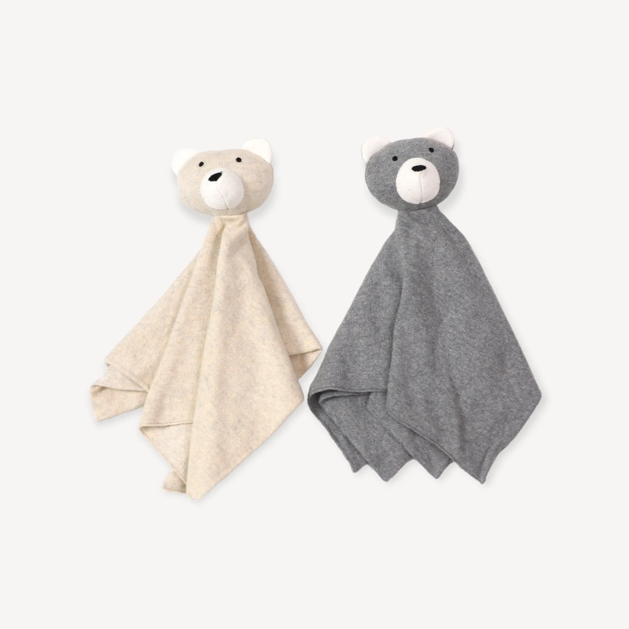 Organic Baby Lovey Security Blanket Cuddle Cloth  - Bear (2 Colors)