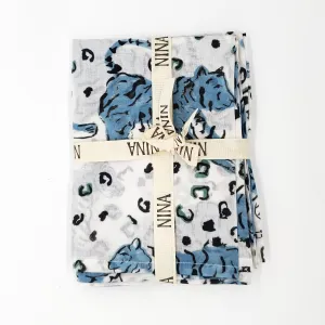 Organic Cotton Muslin (Whimsical Tigers)