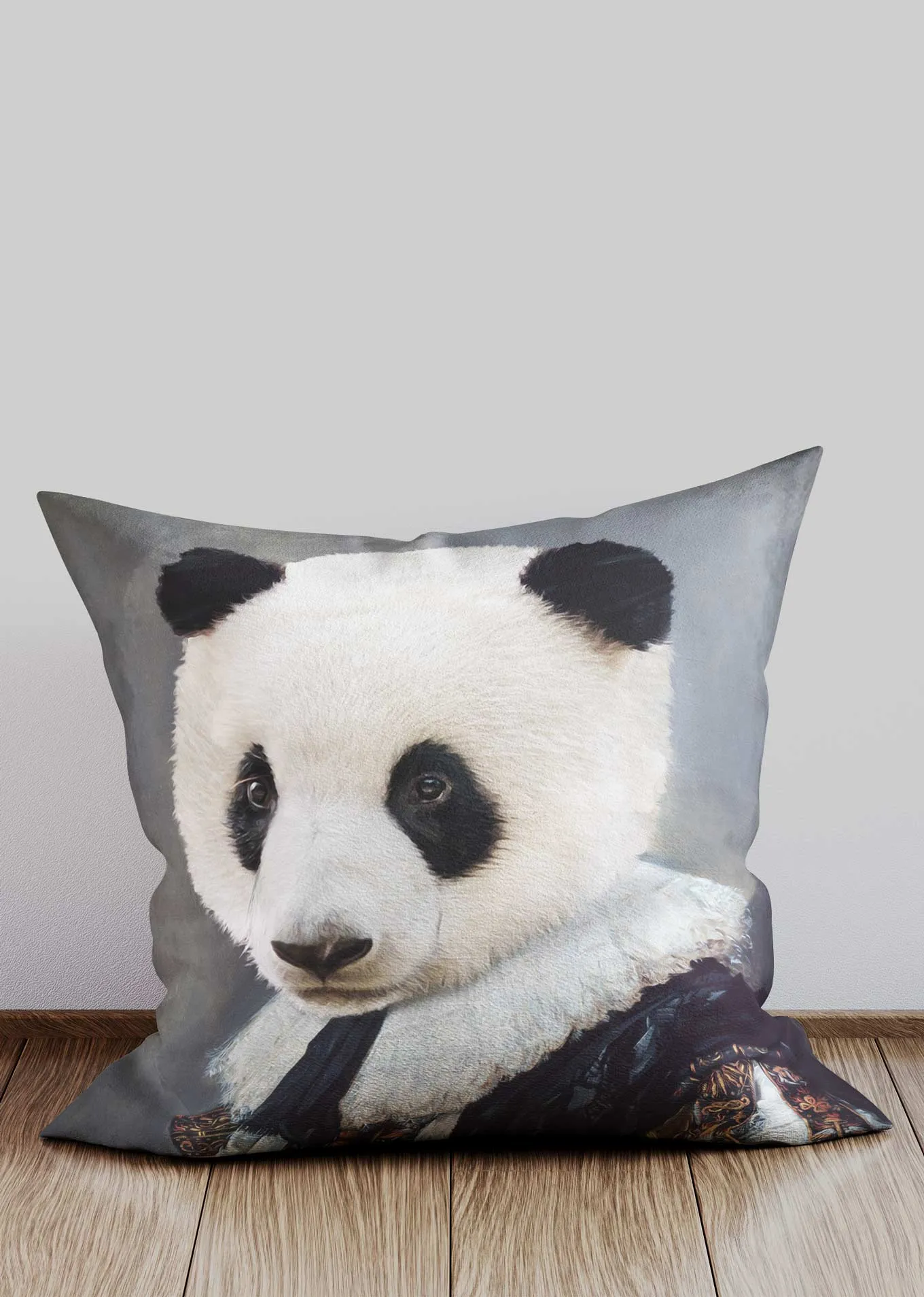 Panda Head Portrait Cushion