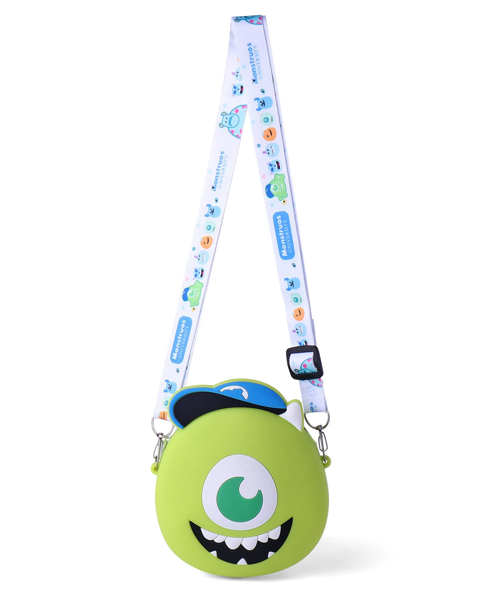 PEBBLES MONSTER SILICON SLING BAG - GREEN