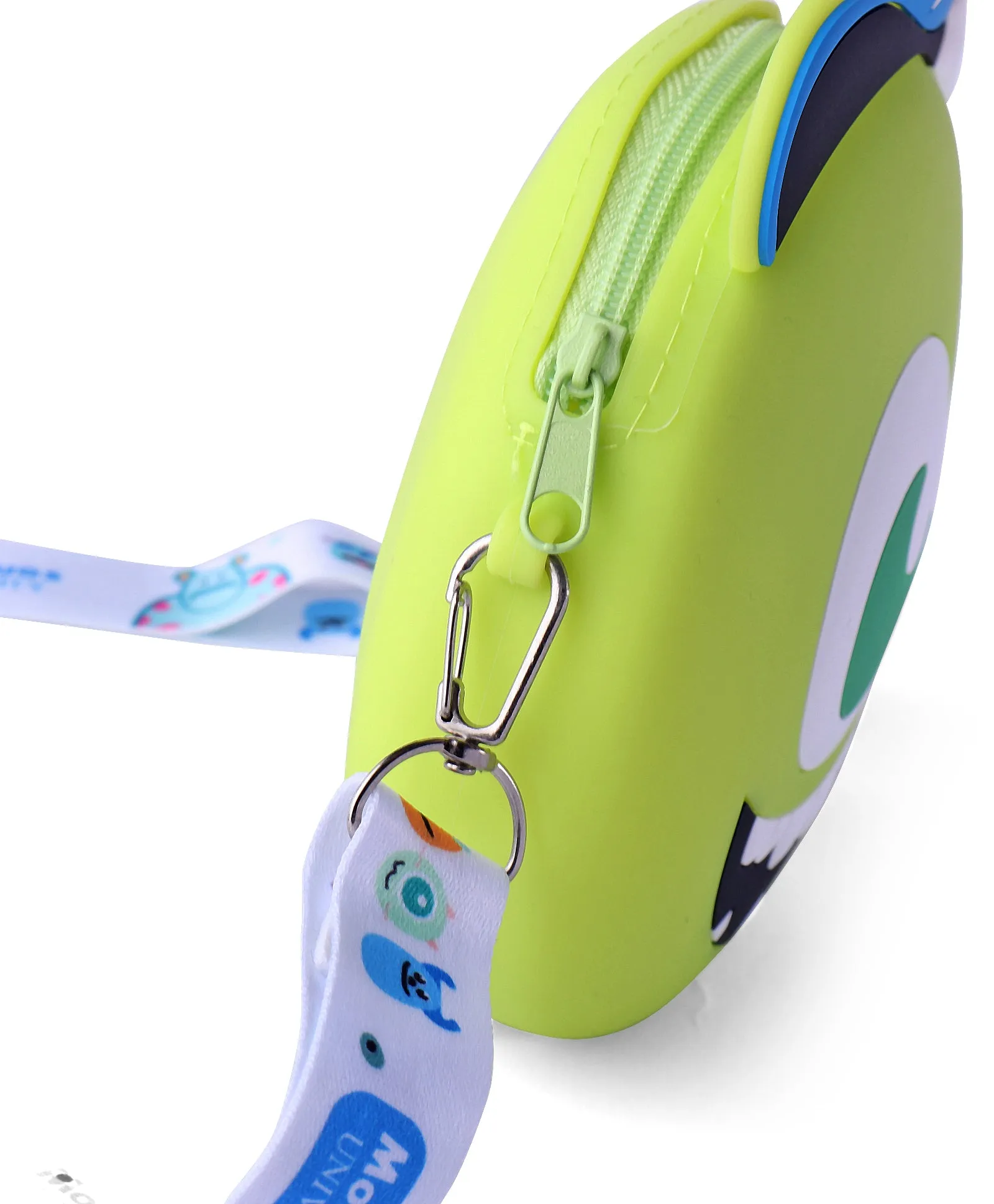 PEBBLES MONSTER SILICON SLING BAG - GREEN