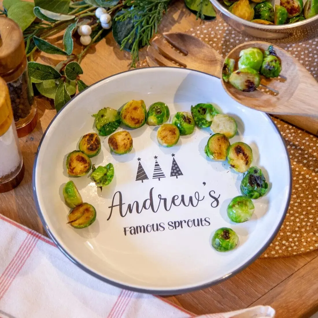 Personalised Christmas Serving Bowl