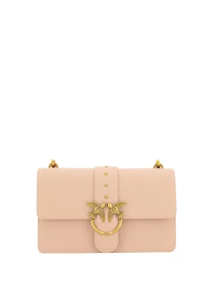 PINKO Chic Cipria Pink Classic Shoulder Bag