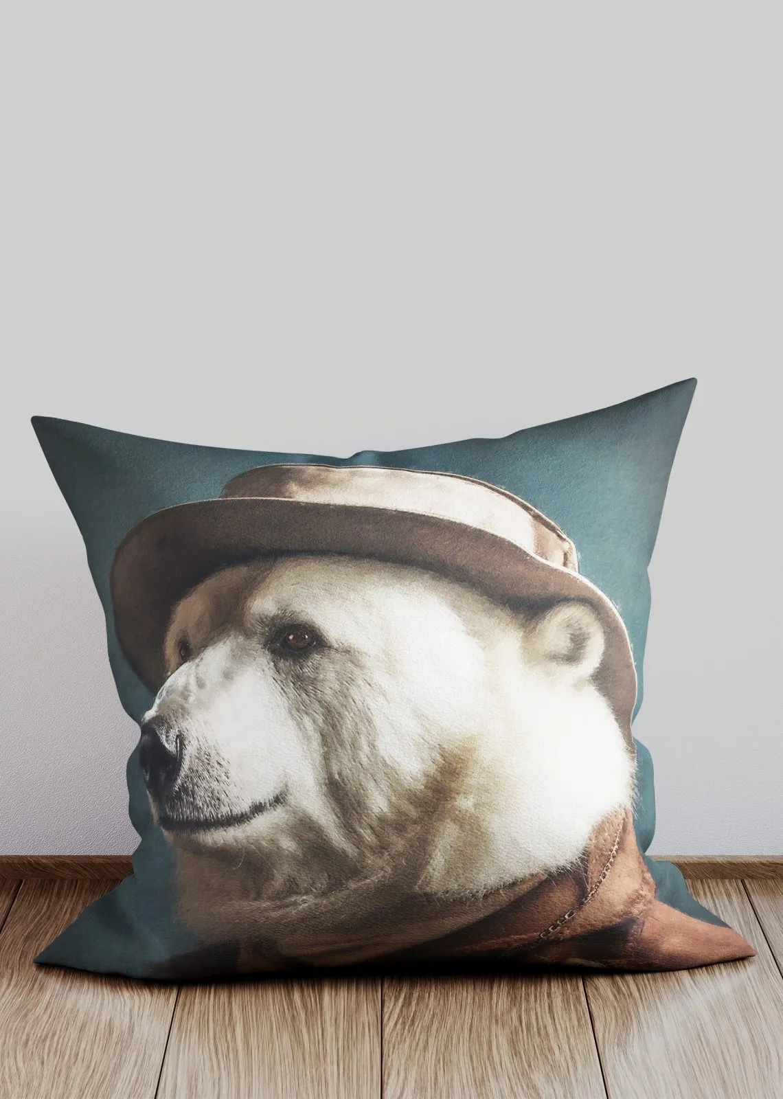 Polar Bear Animal Portrait Cushion