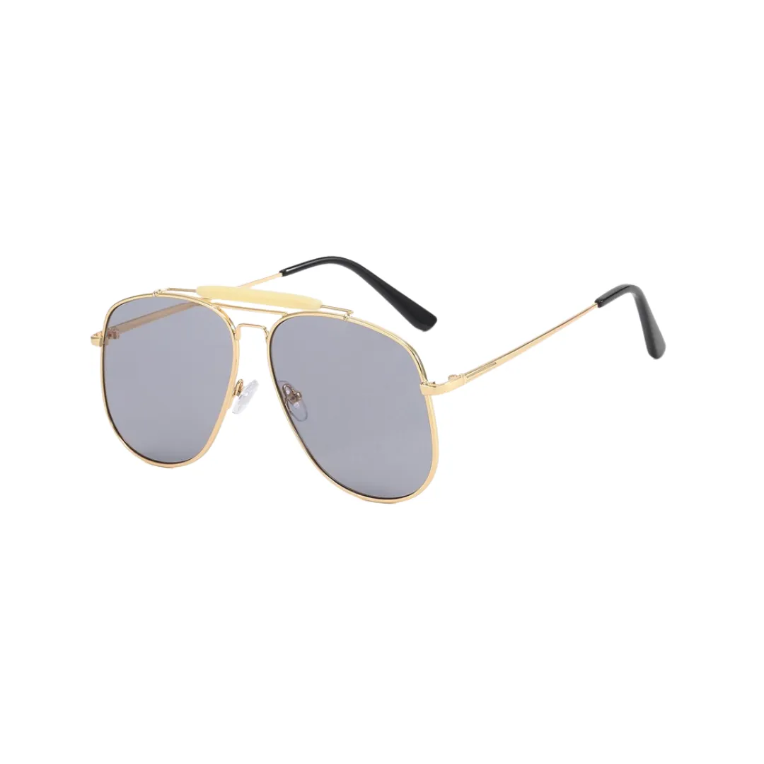 Pre Order:  Metal Large Frame Tinted Sunglasses