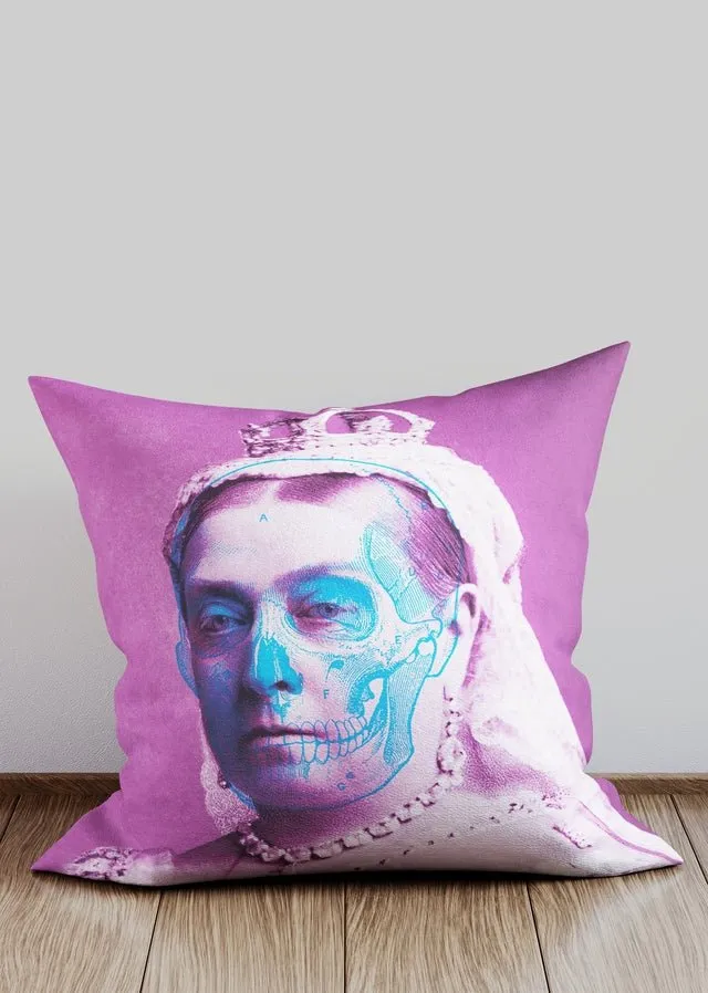 Queen Victoria Skull Cushion