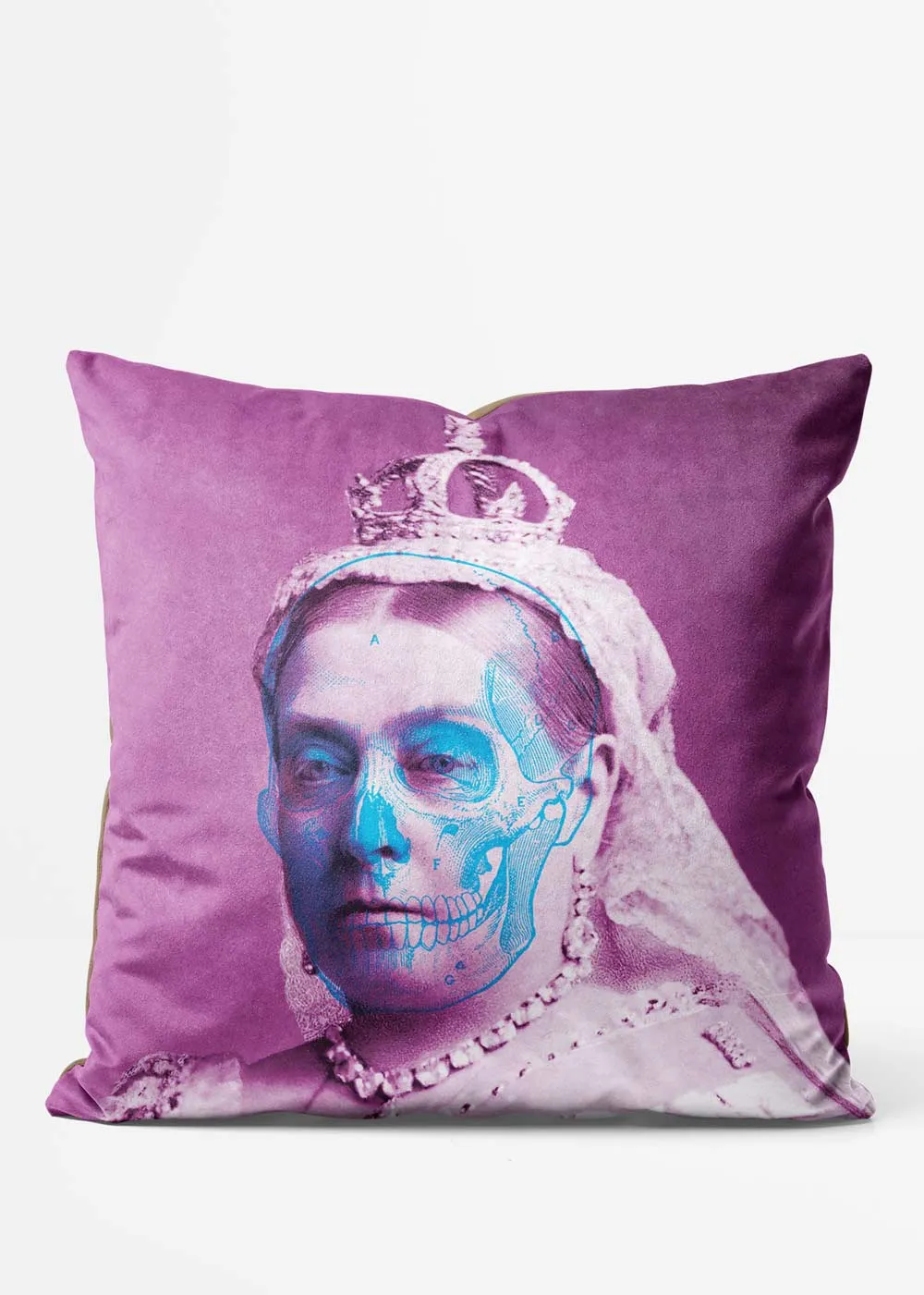 Queen Victoria Skull Cushion