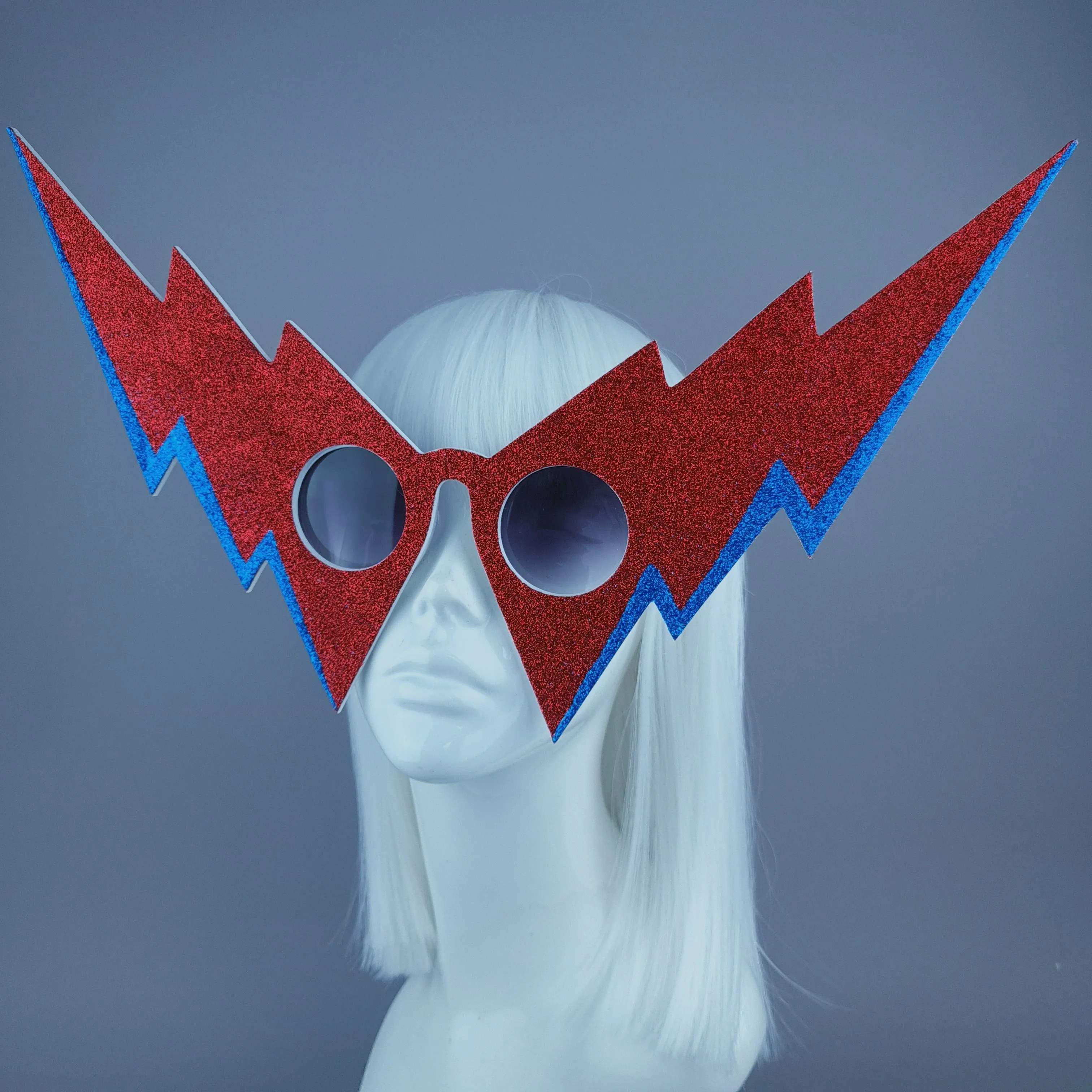 "Jean Genie" David Bowie Inspired Lightning Bolt Sunglasses